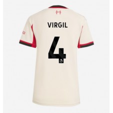 Liverpool Virgil van Dijk #4 Bortedrakt Kvinner 2025-26 Kortermet
